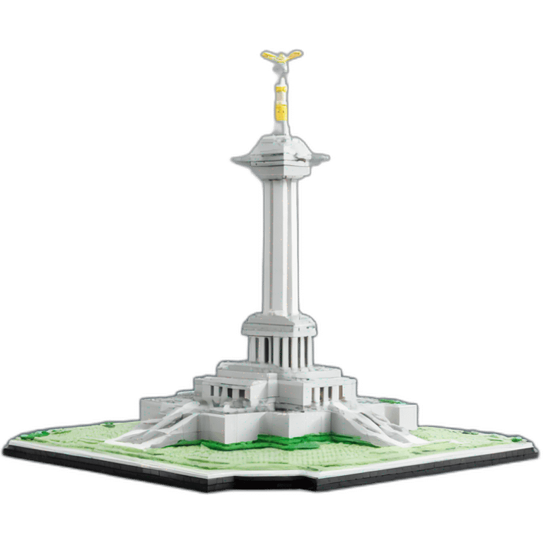 Kyiv motherland monument in Lego style emoji