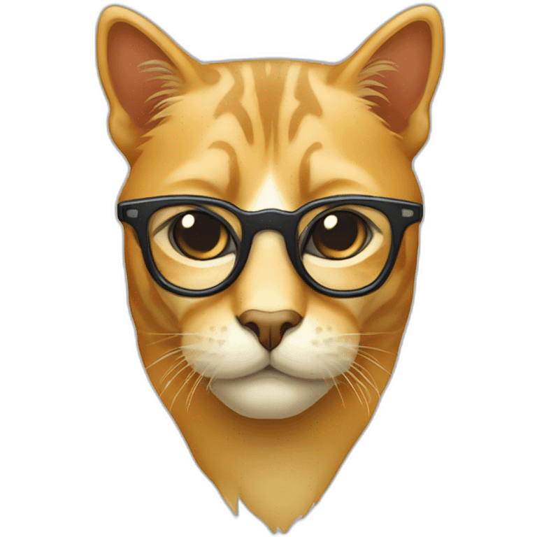 Lunettes en forme œil de chat emoji