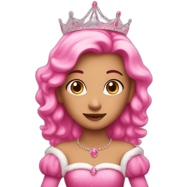 Pink princess  emoji