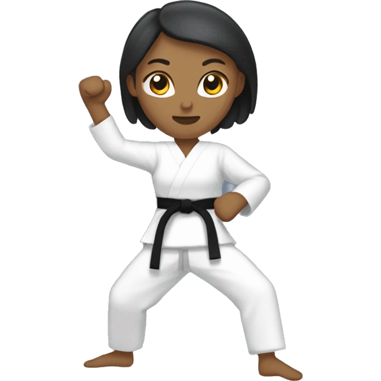 taekwondo female kick emoji