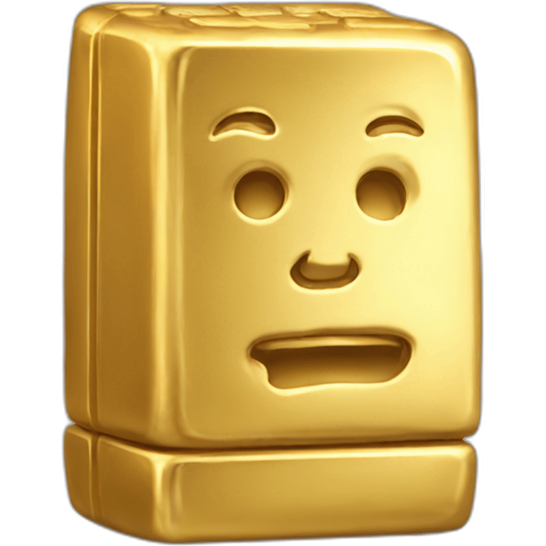 Gold bullion bar emoji