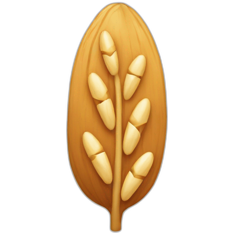 An oat grain emoji