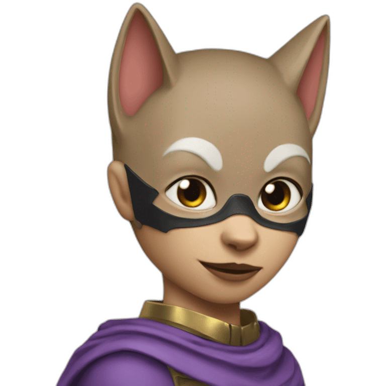 Cat waman from bat man emoji