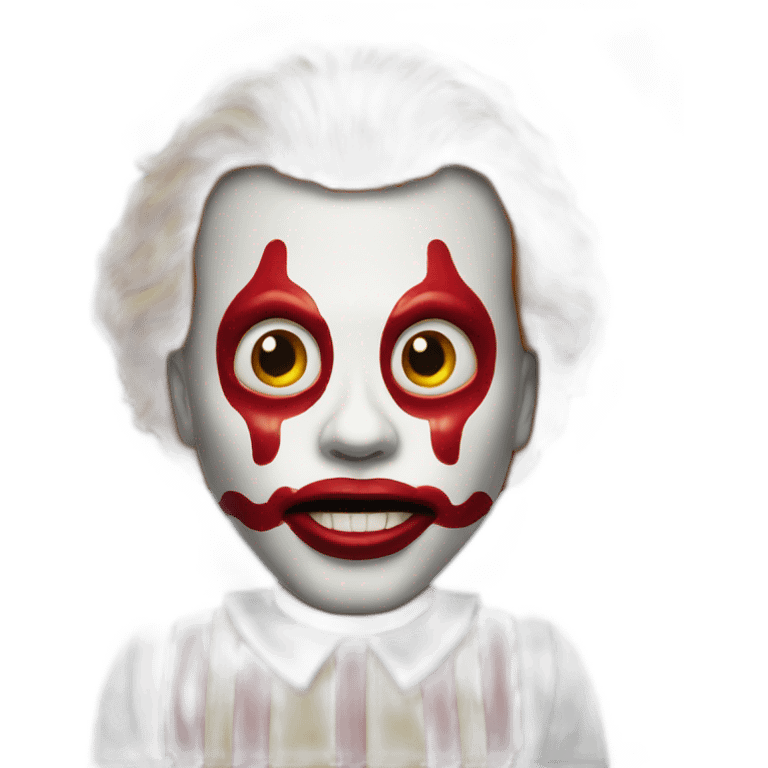 scary ronald mcdonald emoji