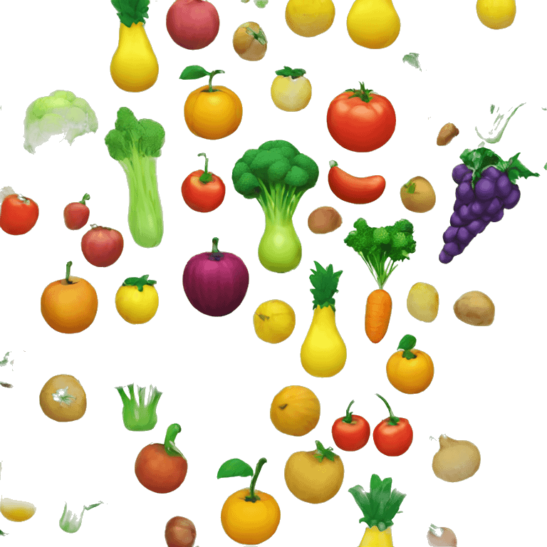 fruit and vegetables emoji