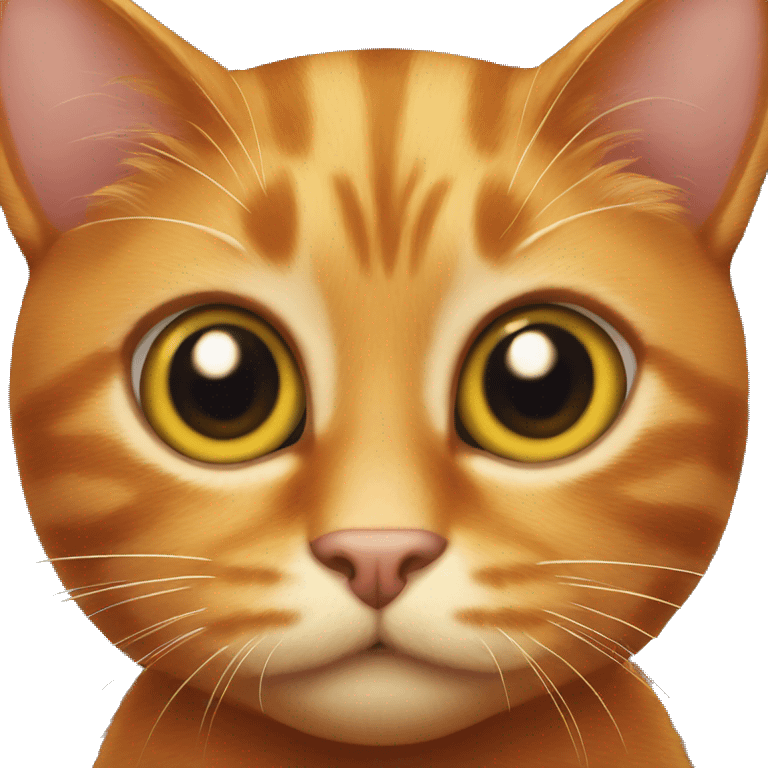 Ginger cat with BIG eyes  emoji