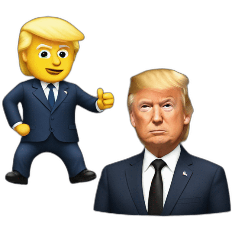 Trump et macron emoji