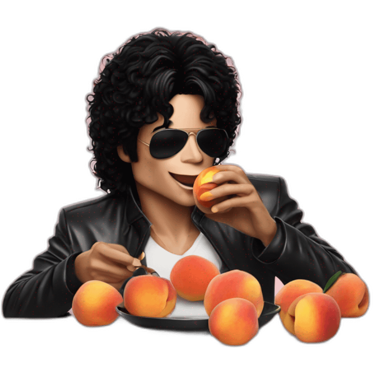 Michael Jackson eating peaches emoji