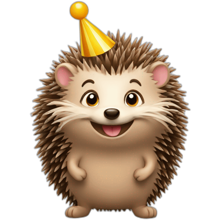 Happy Birthday hedgehog  emoji