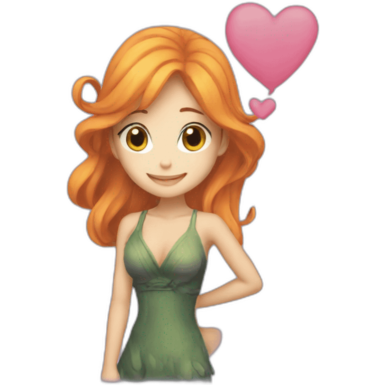 Nami in love emoji