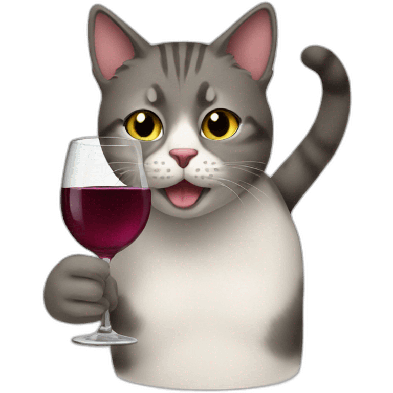 cat-drinking-wine emoji