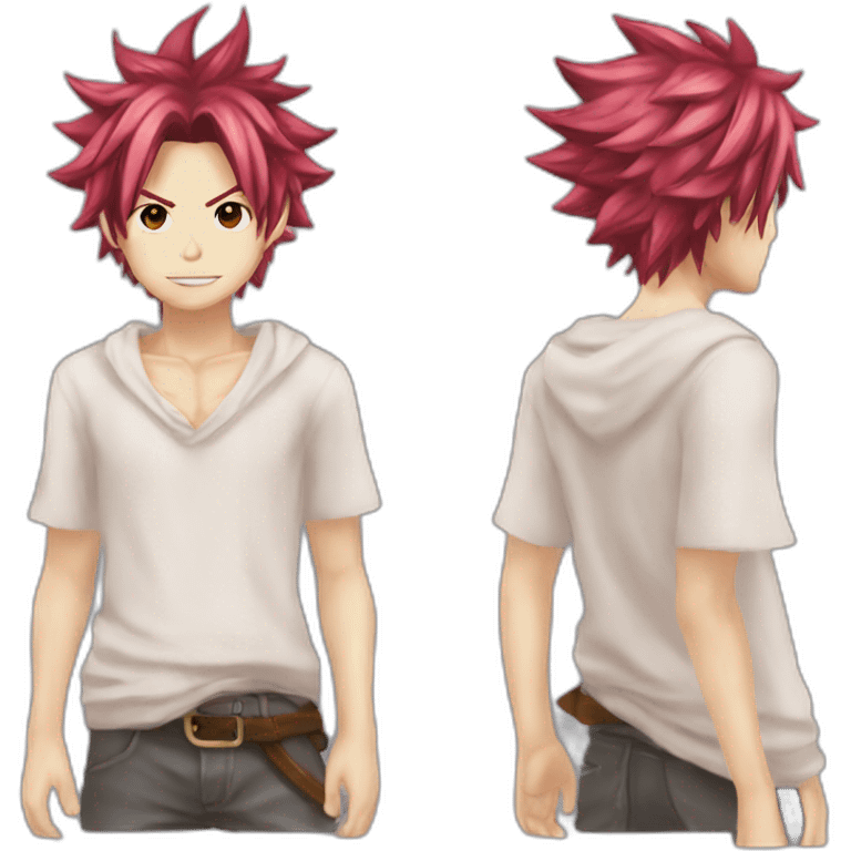 Natsu dragneel rose hair emoji