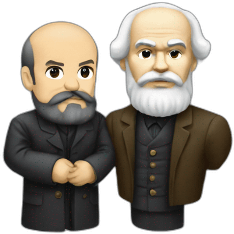 karl marx holding vladimir lenin emoji