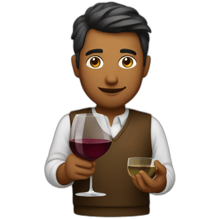 Developer and wine emoji