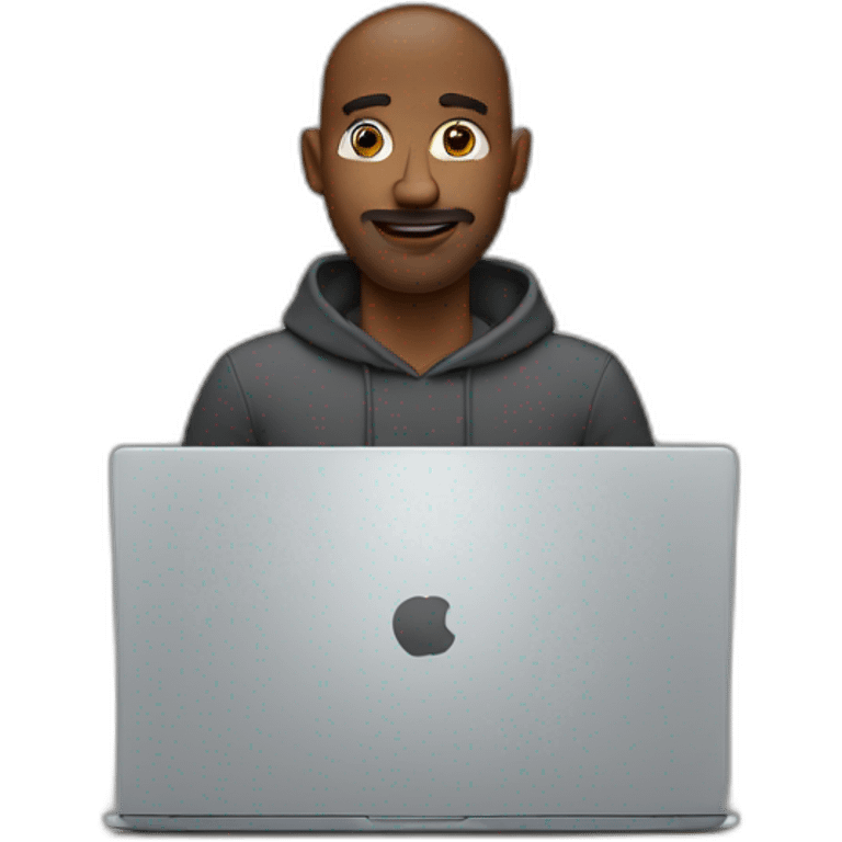 man behind the laptop emoji