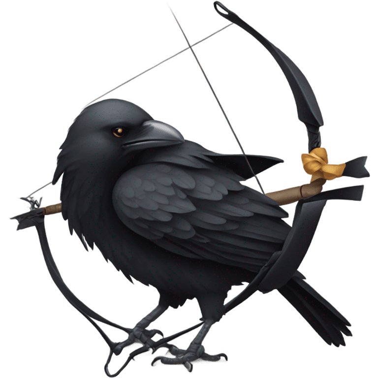 crow with a bow emoji