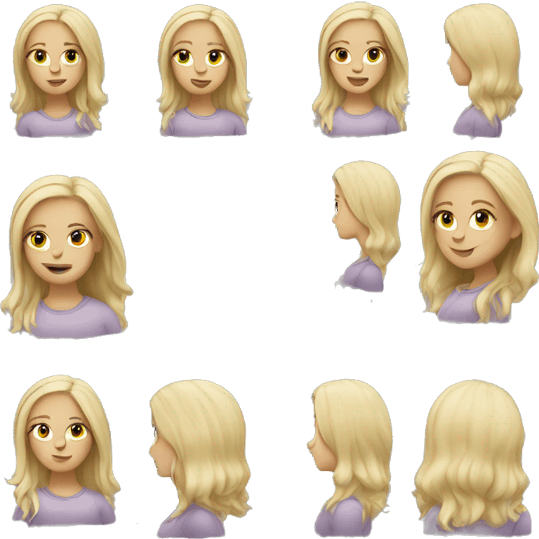 Skater blond emoji