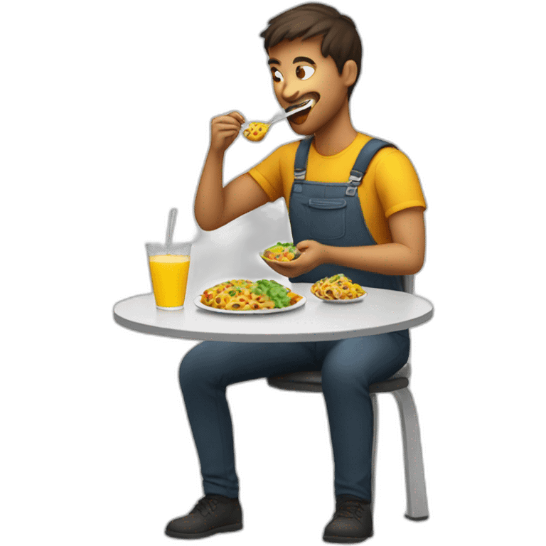 software engineer eating emoji