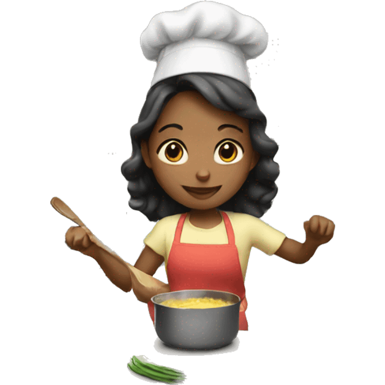 Girl cooking emoji