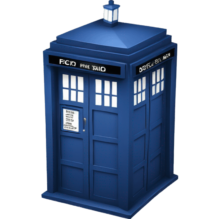 dr who tardis emoji