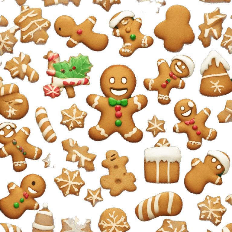 ginger bread christmas emoji