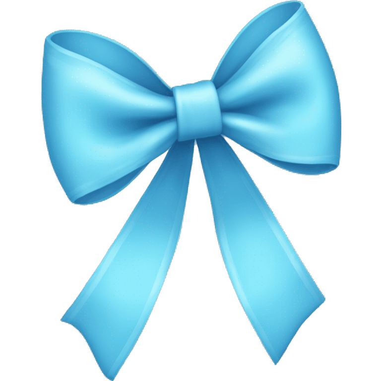 Baby blue bow emoji