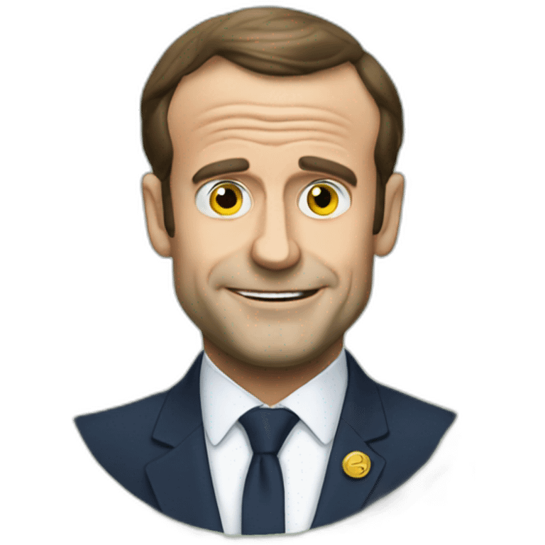 greedy macron money emoji