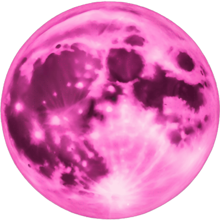 Pink full moon emoji