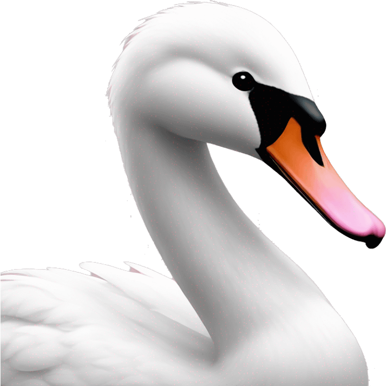 Swan pink  emoji