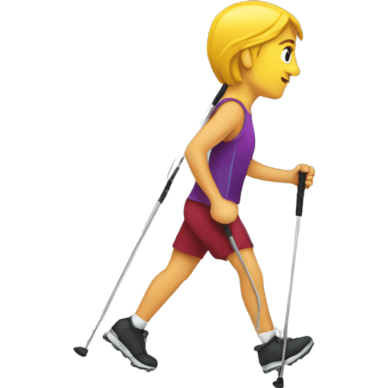 Nordic walking emoji