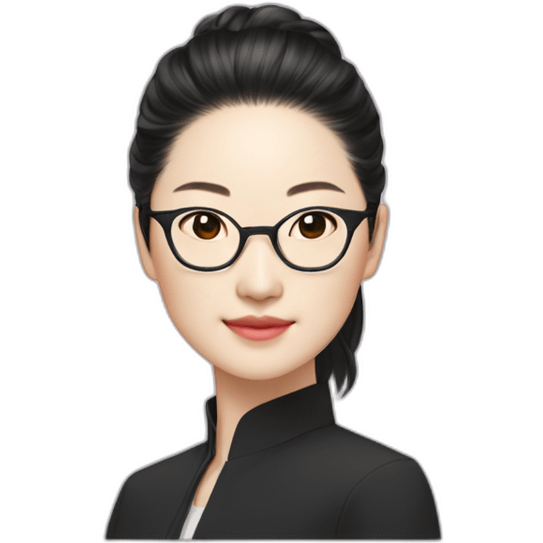 Liu yi fei with glasses emoji