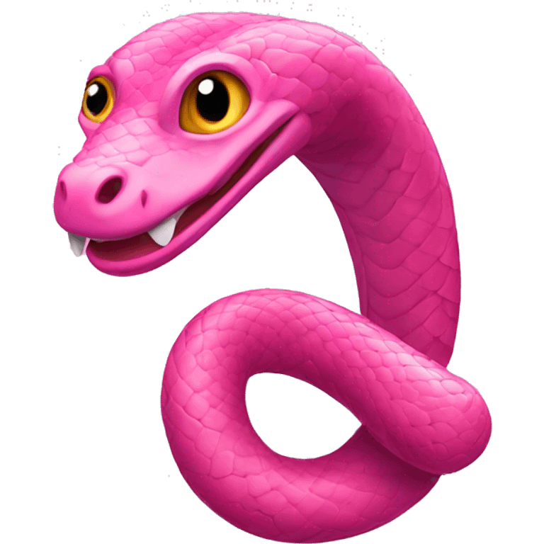 Sassy pink snake  emoji