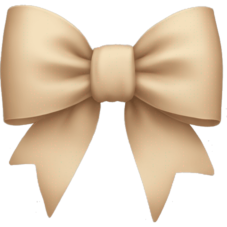 Beige bow emoji