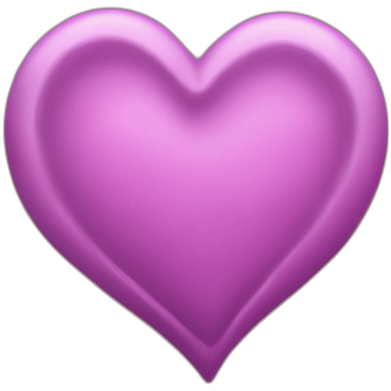 Coeur rose et mauve emoji