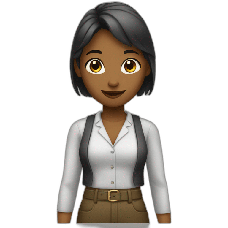 A seller girl emoji