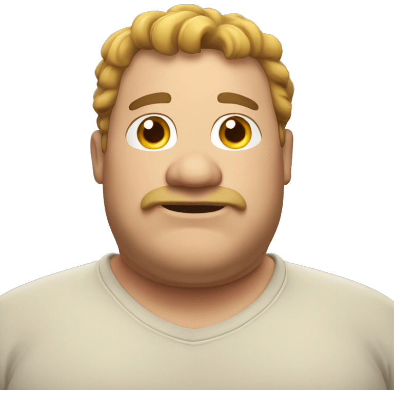 Fat guy emoji