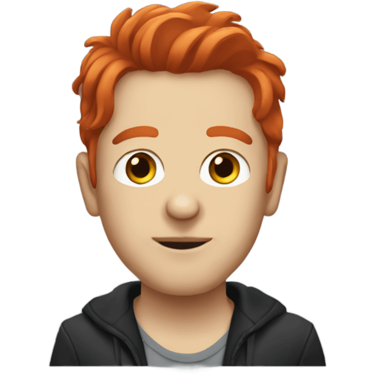 sounproducer with red hair emoji