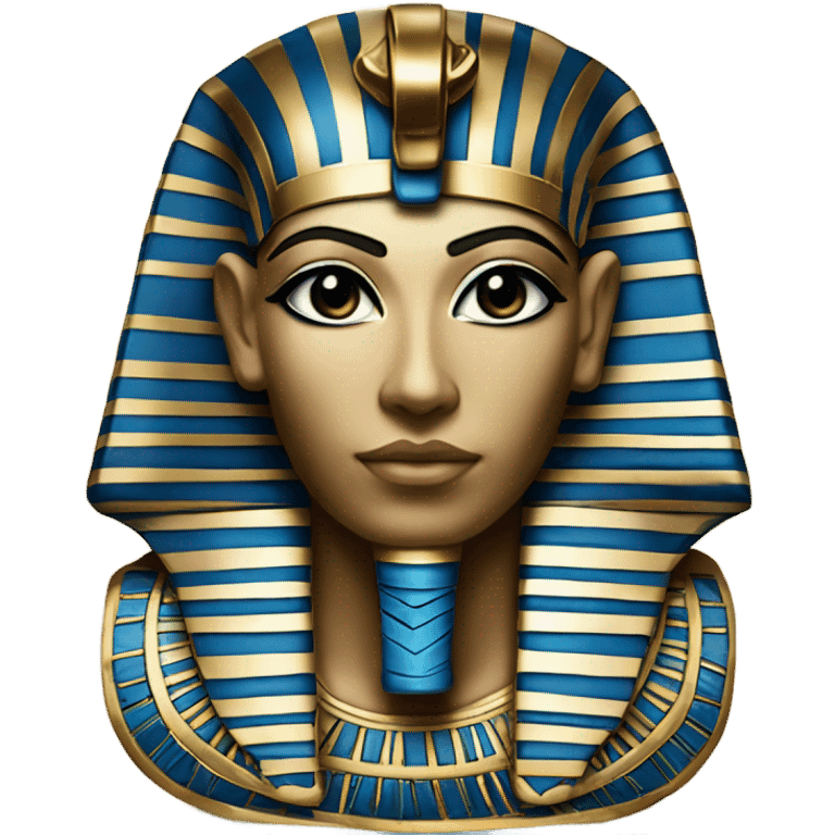 egypt sarcophagus gold blue white black , full body  emoji