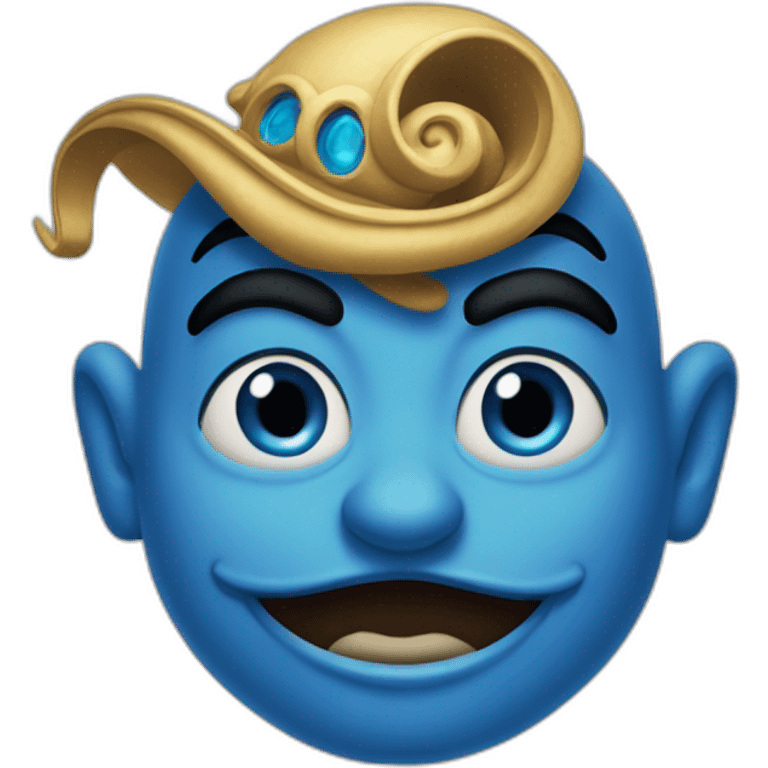 Blue genie from Disney’s Aladdin  emoji