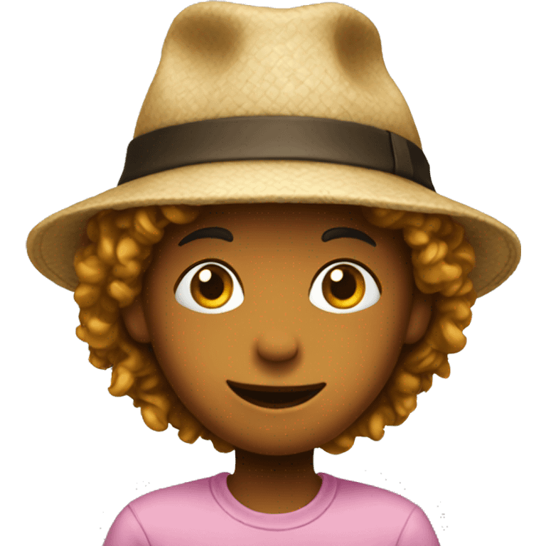 Kids with hat emoji