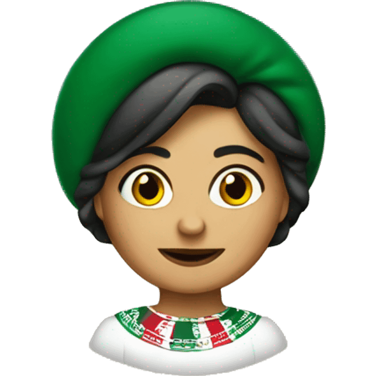 Mexican woman president with mexico flag emoji