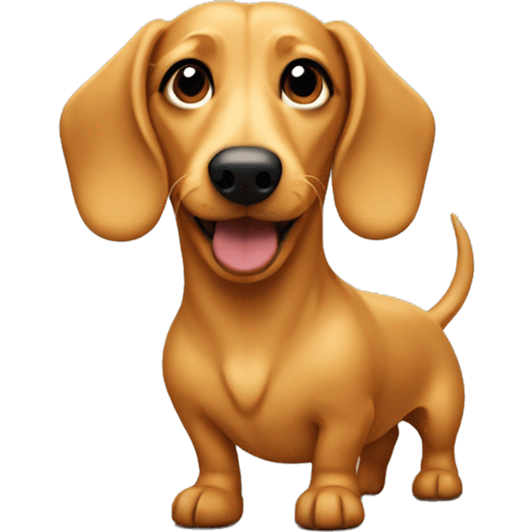 blonde wiener dog  emoji