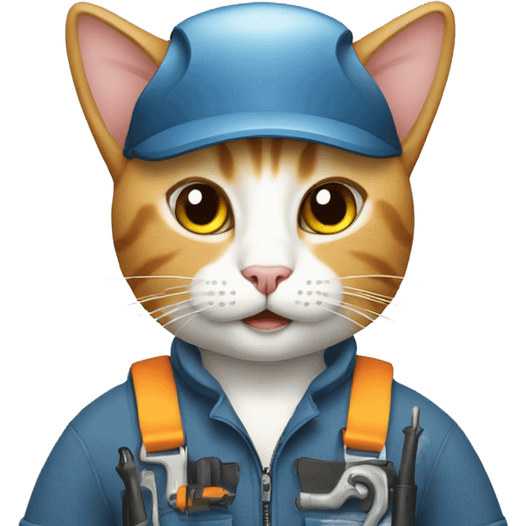 cat mechanic emoji