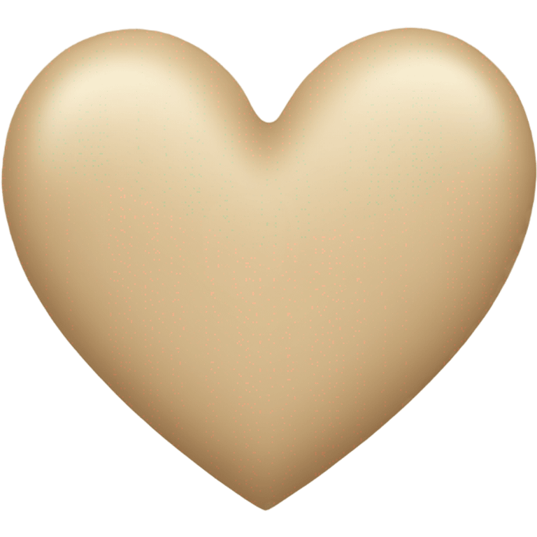 Beige heart  emoji