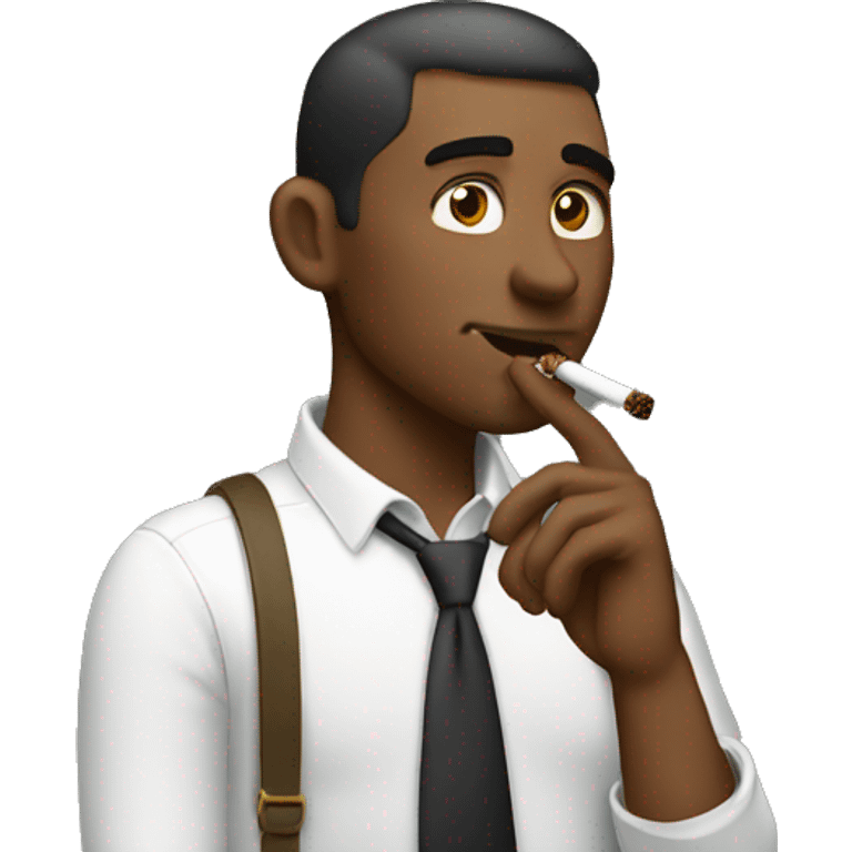 Guy smoking emoji