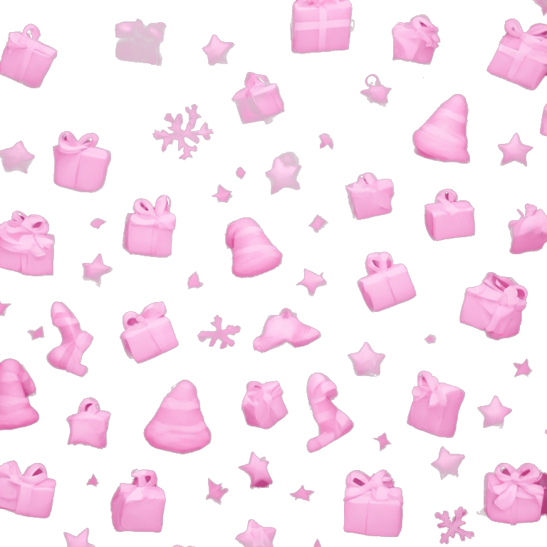 pink christmas emoji