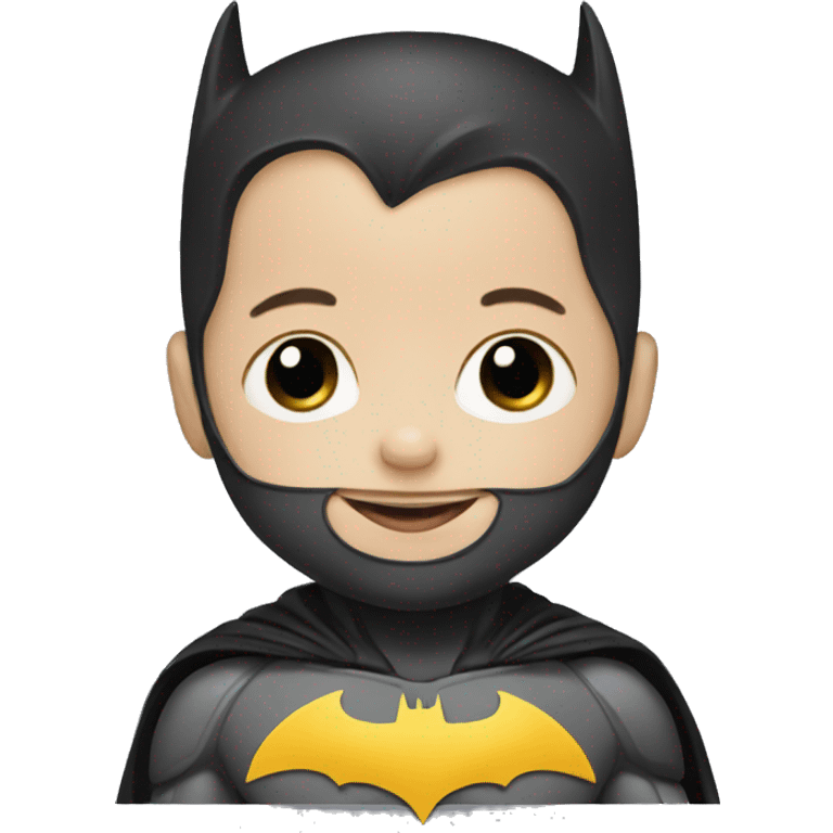 Baby batman with mask emoji