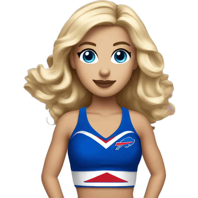 buffalo bills blonde cheerleader blue eyes emoji