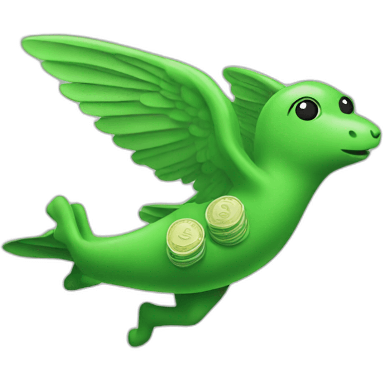 flying money green emoji