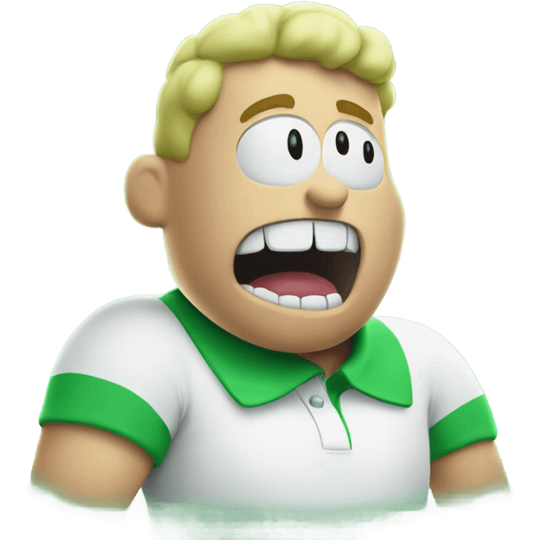 bad breath Captain underpants green smoke coming out of mouth polo shirt emoji